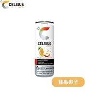 [美國 CELSIUS]機能運動氣泡飲-蘋果梨子風味/白桃風味 單入-蘋果梨子風味