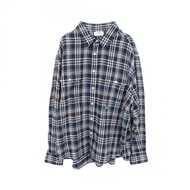 [มือสอง] เสื้อเชิ้ต Celine CELINE 24AW Lumberjack ทรงหลวม ปักลาย Triomphe เสื้อเชิ้ตผ้าฝ้ายลายตาราง 