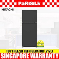 (Bulky) Hitachi HRTN5230M-BBKSG (Brilliant Black) Top Freezer Refrigerator (212L)