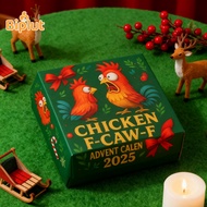 24 Days Funny Chicken Ornaments Advent Calendar for Kids Chicken F-caw-f 24-day Christmas Advent Cal