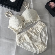 Size 80 Sweet Cute Girl Bra Comfortable Set Bra LL Cotton Underwear No Steel Ring Thin Cup 4.13A