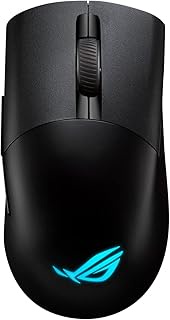 ASUS ROG Keris Wireless AimPoint RGB Gaming Mouse (Optical ROG AimPoint Sensor, 36,000 DPI, ROG Micro Switches, 2.4GHz RF, Bluetooth®, USB, 5X Programmable Buttons, Black)