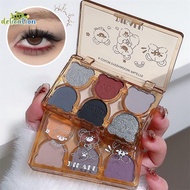 [DelicationS] DIKALU Bear Swan Ballet Six Eyeshadow Palette Matte Fine Glitter Pearlescent Smoky Gre