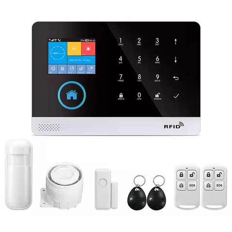 PGST home alarm system, door detector, outdoor solar alarm, door and window/motion sensor, 433MHz, G