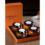 The artMuria Luxury Honey Collection, Orange Honey with White Truffle/Gold Flakes, 170g