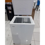 Freezer box TCL 100 liter chest freezer lemari es kulkas beku TCF-100Y