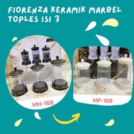 Set Toples Kue Isi 3 Keramik Marbel Fiorenza