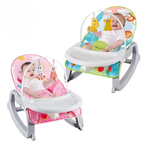 Baby 3 in 1 Multifunction Musical Baby Bouncer Electric Baby Rocking Feeding Chair