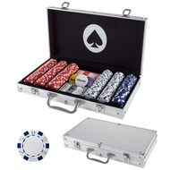 Poker Chip Set - 11.5g Poker Set with Cards, Buttons, Carrying Case, and 300 Poker Chips for Texas H