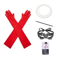 Girls Women Cruella Cosplay Adult Cruella De Vil Dress Mask Necklace Dalmatian Costume Deville Dress