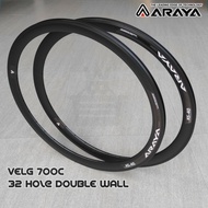 Rim Rim Rim 700c Fixie Roadbike 32 Hole ARAYA KS-40 Double Wall/Rims 700c Alloy BRAKELINE 32H