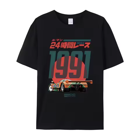 2025 Summer Clothes Mazdaed 787B 30th Le Men's Clothing T Shirt Women Cotton Vintage Tshirt O-Neck S