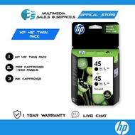 HP 45 Ink Black Twin Pack Ink Cartridge