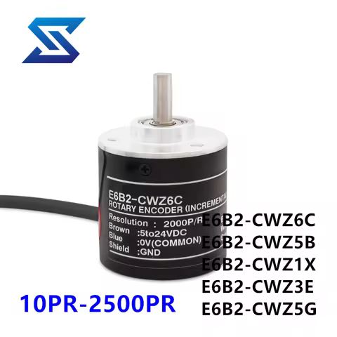 Rotary Encoder E6B2-CWZ6C 10 50 60 100 200 300 400 500 600 800 1000 1024PR 1200PR 5-24VDC E6B2 CWZ6C