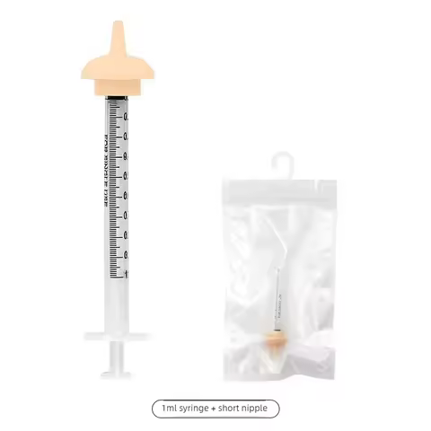 1ML Pet water dispenser portable milk feeding syringe pet medication injection dog water feeding syr