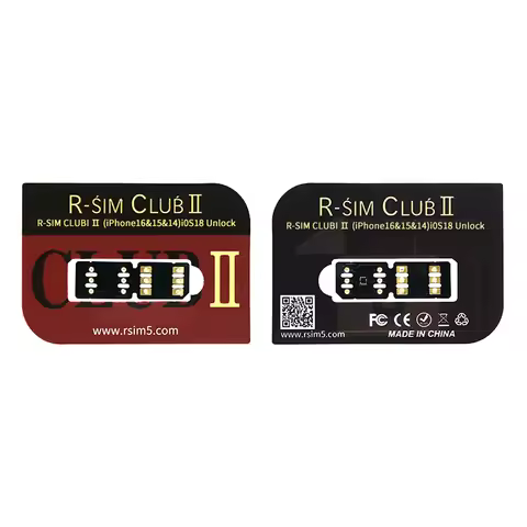 Newly R-SIM CLUB 2 RSIM Dual-chip CPU eSim TMSI iPCC ICCID For IOS 18 iPhone SE 12 13 14 15 16 PRO M