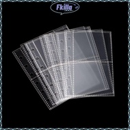 FKILLA Multiple Pockets Sleeve, A7 PP Acid Free Photocard Binder Sheets, Transparent Kpop Photocard 