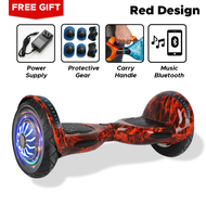 HOVERBOARD POWERBOARD 10 Inch LED Light Self Balancing Balance Wheel Scooter 【BLUETOOTH SPEAKER】1 YE