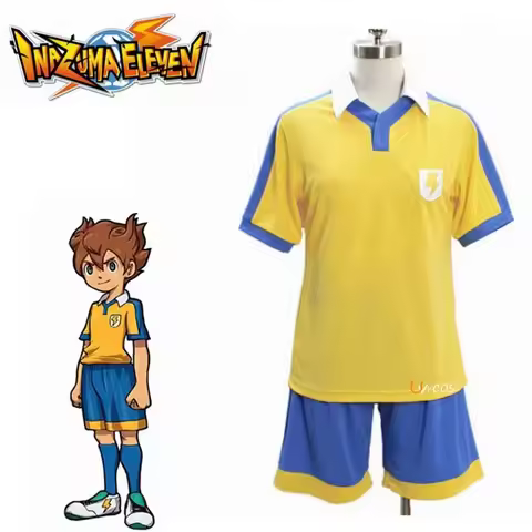 2026 New Inazuma Eleven Raimon School Golden Football Jersey Cosplay Costume ★☆❤★☆