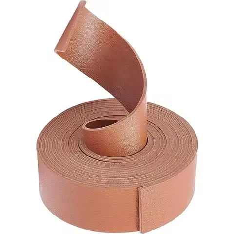 1roll Double Sided Leather Straps Strips Coffee 118 Inch Long 1.18 Inch Wide Cowhide Leather Wrap Fl