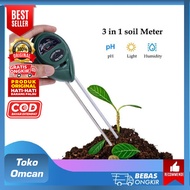 Alat Pengukur Kelembaban Tanah &amp; 3 in 1 Temperature Soil Moist PH Anal