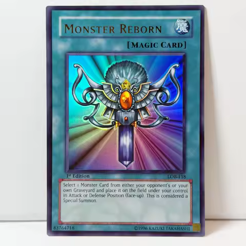 Yu-Gi-Oh! 1st Edition Game Proxy cards Gaia the Fierce Knight Red-Eyes Black Dragon Monster Reborn R