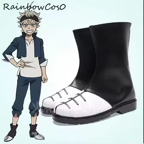 Asta Black Clover Cosplay Shoes Boots Game Anime Party Halloween Christmas RainbowCos0 W4155