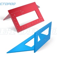 Square Carpenter Multi-Functional T-Square 45-Degree Miter 90-Degree Line Aluminum Alloy Thickened