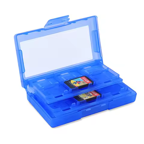 26 Slots Switch Game Memory Card Storage Box for Nin-tendo Switch Support Micro SD/SD/SDHC Gaming SD