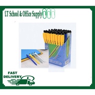 Lucky Hao Press ball-point pen plastic shell oil pen / Click Ballpen 0.7mm Black ink 1box