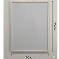 Ivory Photo Frame 75x50 Cm.picture 75x50 Cm.ivory Color Large Minimalist Design Light Weight
