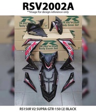 Rapido Cover Set Honda RS150R V1 V2 Supra GTR-150 (2) Yellow Black Blue Red Accessories Motor RS150 Supra GTR 150(2) / Motor Accessories