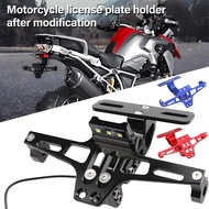 Universal Holder LED Lights Adjustable Rear Fender Yamaha Bws sniper155 Motorcycle License Plate