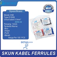 COLOR FERRULES INSULATEDSkun E0508 0.5mm. BEST QUALITY