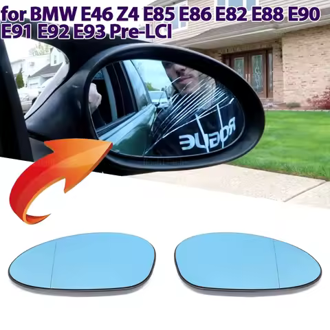 Door Wing Rearview Mirror Glass Side Mirror Lens Heated Side For BMW 1er 3er E82 E88 E90 E91 E92 E93
