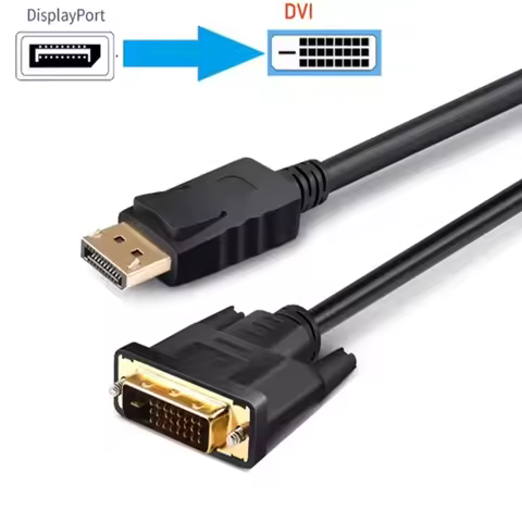 1.8M DP to DVI Adapter Cable 0.25M DP To DVI Adapter for Desktop Laptop PC TV Dell Asus Monitor Proj
