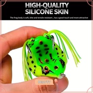 TOPBEAUTYMY 5Pcs Frog Soft Lure, 6cm 13g/4.6cm 6g Artificial Tube Bait, Wobbler  Eyes Horizontal wit