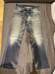 Levis 507 (W33 82cm) boot cut jeans 日本製洗水牛仔褲喇叭褲