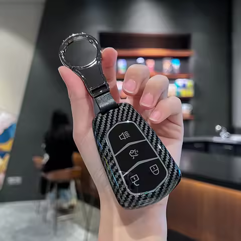 ABS+TPU car key case cover shell for Cadillac CT4 CT5-V Blackwing CT6 XTS XT4 TX5 TX6 LYRIQ-V Escala