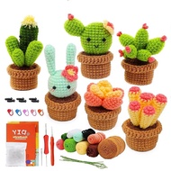 Crochet Starter Kit Table Potted Plant Crochet Kit for Beginners Beginner Crochet Kit for Adults wit