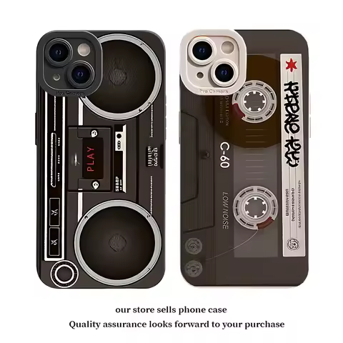 Lucky Tape Radio Pattern Phone Case For Vivo V30 5G V29E V27 V25Pro V23 V21 V20 V19 V17 V15Pro V11i 