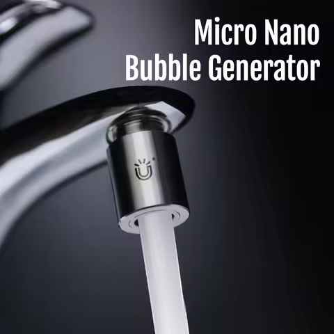 BriskSpring 360° 720° 1080° Micro Nano Bubble Generator Rotatable Kitchen Faucet Extender Fruit Vege