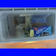 Tutup freezer evap door kulkas sharp original ukuran 19cm x 40cm bukaan ke samping SJ-M180 SJ-N182 S