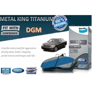 Bendix Metal King Titanium Disc Brake Pad Front (DB1496MKT) - Lexus LS430 UCF30