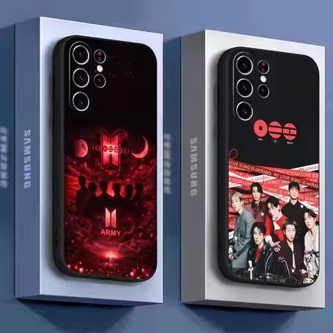 Cool Bulletproof Bts BOYS Phone Case For Samsung Galaxy S26 S25 S24 S23 S22 S21 S20 Plus Ultra Soft 