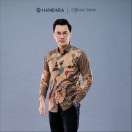 Batik Handara - Alap Raja Krem Kemeja Pria Furing Erro