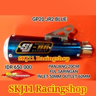 [ New Ori] Diskon 4%!! Silincer Slincer Knalpot Racing Sj88 Gp20 Blue