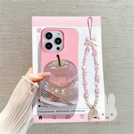 GANTUNGAN Jelly 2 In 1 Crystal Apple Lanyard Case Realme C85 Pro Realme Note 70 C75 C71 Note 60 60X 