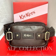 Kickers Waist Bag Leather Chest Bag Male Female Unisex 1KIC-W-88429
