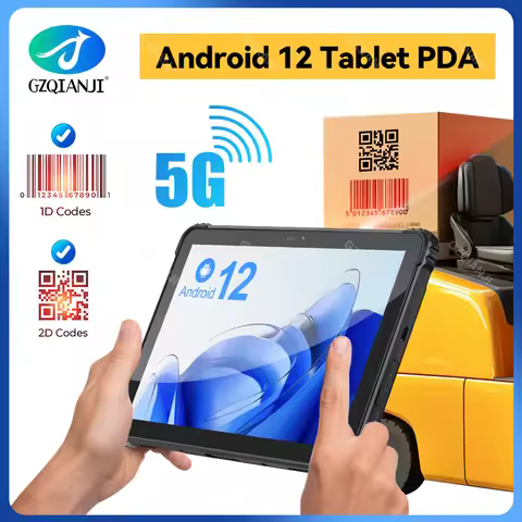 5G Industrial Android 12 Tablet Rugged PDA Triple Defence with Fingerprint Unlock 1D 2D QR Scanner D